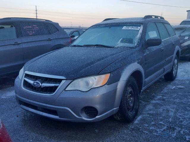 4S4BP60C096328641 - 2009 SUBARU OUTBACK GRAY photo 2