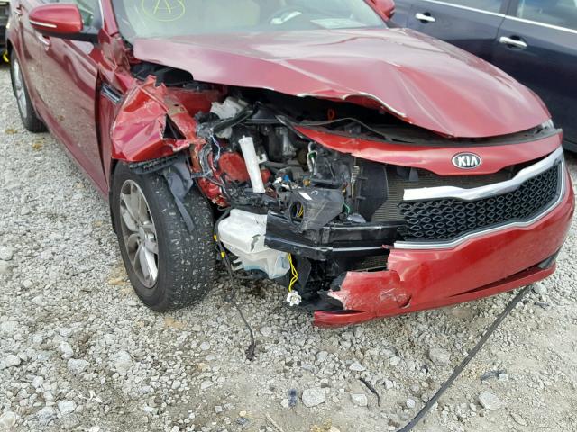 5XXGM4A72DG127181 - 2013 KIA OPTIMA LX RED photo 9