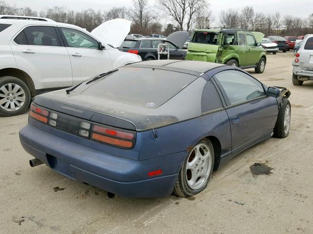 JN1RZ24H7NX522392 - 1992 NISSAN 300ZX BLUE photo 4