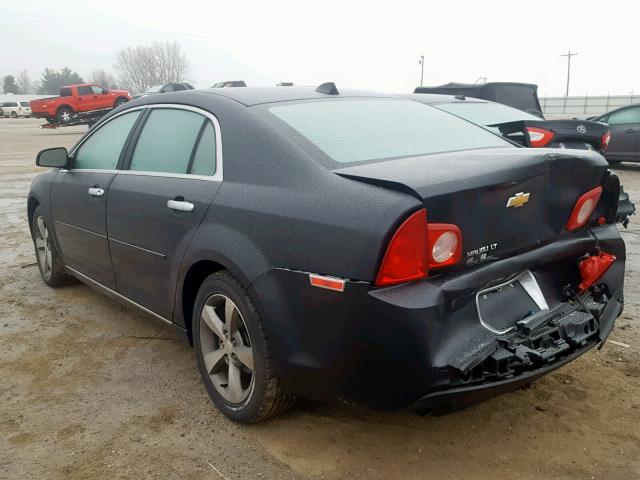 1G1ZC5E03CF324574 - 2012 CHEVROLET MALIBU 1LT BLACK photo 3