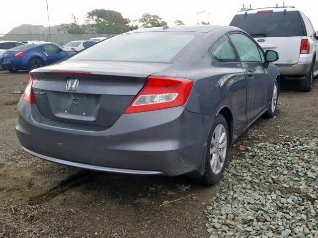 2HGFG3B17CH549466 - 2012 HONDA CIVIC EXL GRAY photo 4