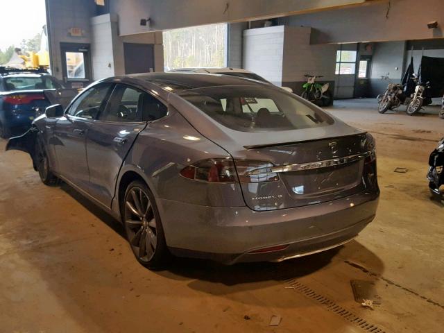 5YJSA1H18EFP36802 - 2014 TESLA MODEL S ვერცხლისფერი ფოტო 3