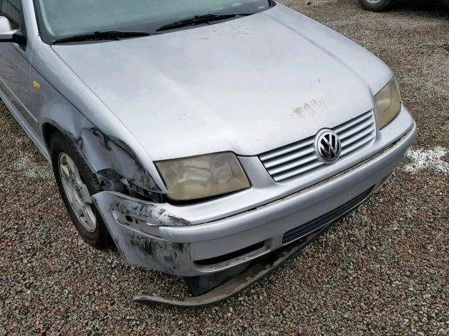 3VWSP69MX2M067375 - 2002 VOLKSWAGEN JETTA GLS SILVER photo 9