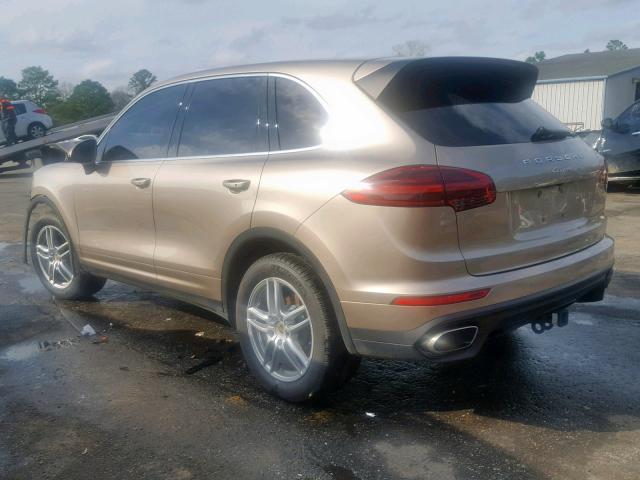 WP1AA2A29GKA08768 - 2016 PORSCHE CAYENNE GOLD photo 3