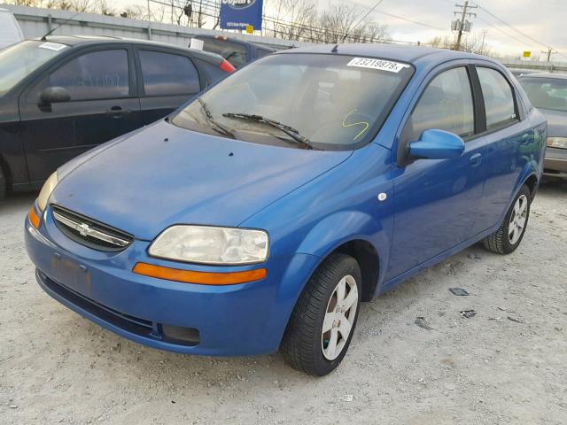 KL1TD56666B658811 - 2006 CHEVROLET AVEO BASE ლურჯი ფოტო 2