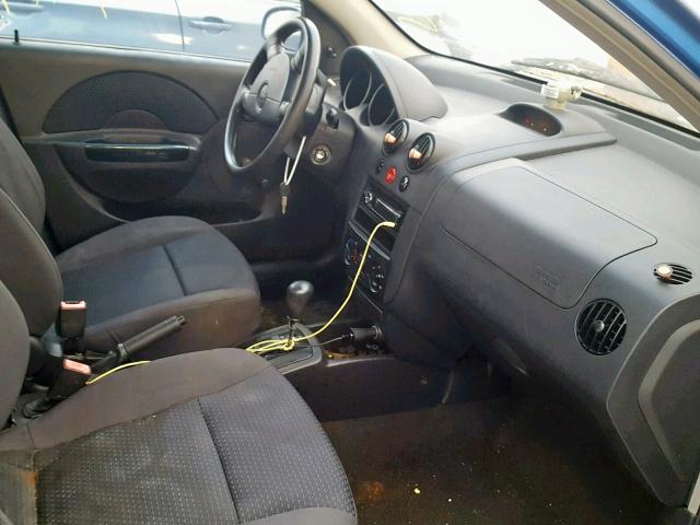 KL1TD56666B658811 - 2006 CHEVROLET AVEO BASE ლურჯი ფოტო 5