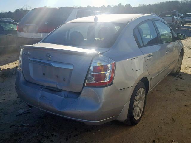 3N1AB6AP9BL633019 - 2011 NISSAN SENTRA 2.0 SILVER photo 4