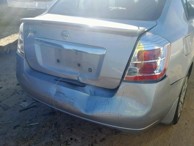 3N1AB6AP9BL633019 - 2011 NISSAN SENTRA 2.0 SILVER photo 9