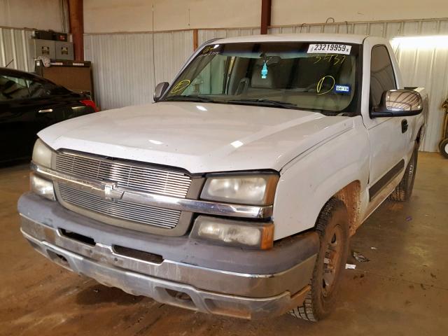 1GCEC14X54Z133431 - 2004 CHEVROLET SILVERADO WHITE photo 2