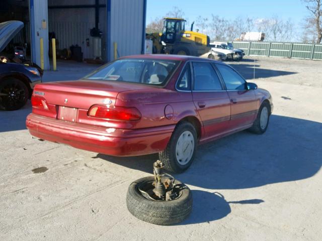 1FALP5243RG193485 - 1994 FORD TAURUS GL MAROON photo 4