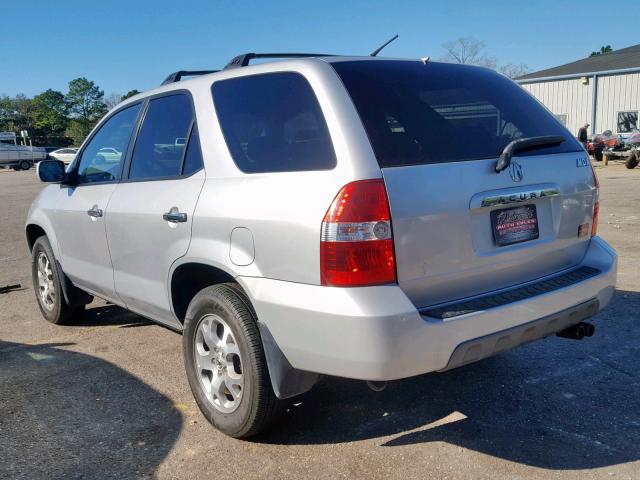 2HNYD18692H525802 - 2002 ACURA MDX TOURIN SILVER photo 3