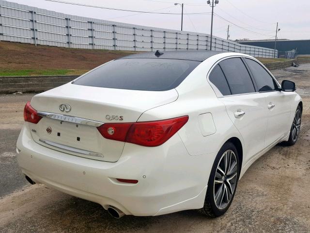 JN1BV7AR7EM689005 - 2014 INFINITI Q50 BASE WHITE photo 4