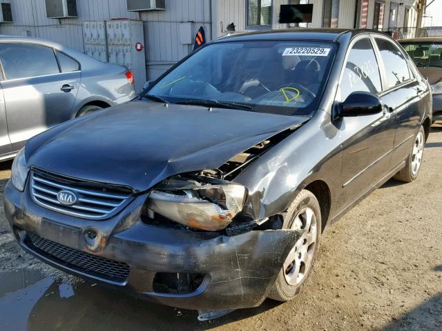 KNAFE222595664426 - 2009 KIA SPECTRA EX BLACK photo 2