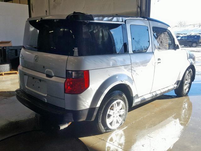 5J6YH18758L007405 - 2008 HONDA ELEMENT EX SILVER photo 4