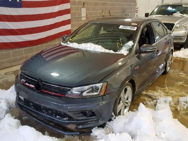 3VW4T7AJ0GM344666 - 2016 VOLKSWAGEN JETTA GLI GRAY photo 2