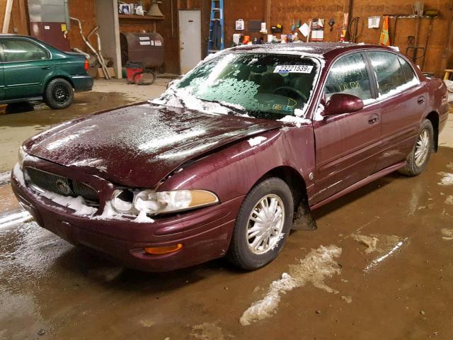 1G4HP52K94U200976 - 2004 BUICK LESABRE CU BURGUNDY photo 2