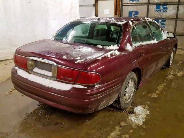 1G4HP52K94U200976 - 2004 BUICK LESABRE CU BURGUNDY photo 4