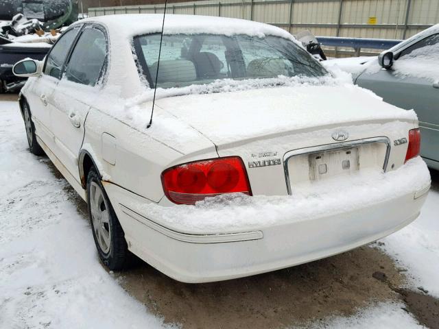 KMHWF25S44A012744 - 2004 HYUNDAI SONATA GL WHITE photo 3