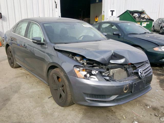 1VWBP7A30DC099460 - 2013 VOLKSWAGEN PASSAT SE GRAY photo 1