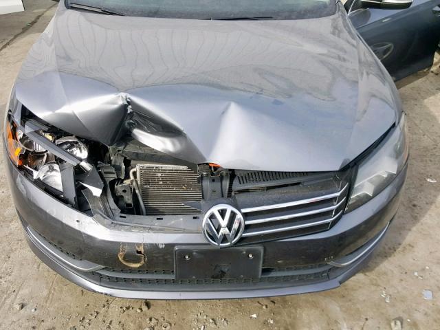 1VWBP7A30DC099460 - 2013 VOLKSWAGEN PASSAT SE GRAY photo 7