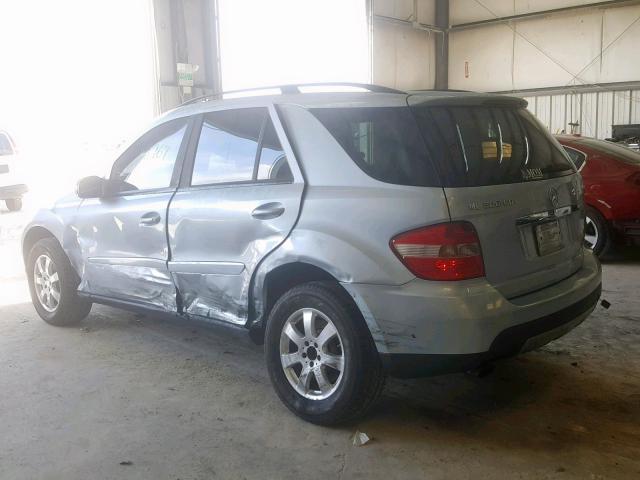 4JGBB22E67A227197 - 2007 MERCEDES-BENZ ML 320 CDI SILVER photo 3