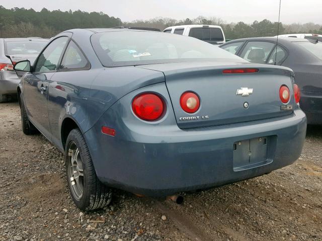 1G1AK15F577345598 - 2007 CHEVROLET COBALT LS BLUE photo 3