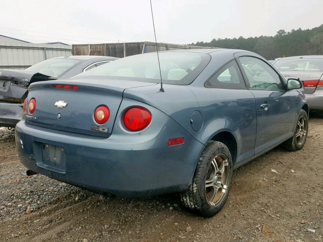 1G1AK15F577345598 - 2007 CHEVROLET COBALT LS BLUE photo 4