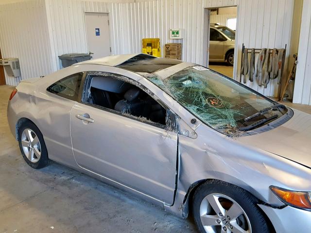 2HGFG12948H512103 - 2008 HONDA CIVIC EXL SILVER photo 9