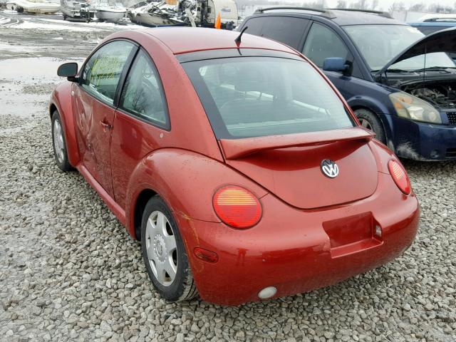 3VWDD21C5YM501949 - 2000 VOLKSWAGEN NEW BEETLE Qırmızı foto 3