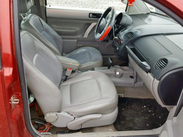 3VWDD21C5YM501949 - 2000 VOLKSWAGEN NEW BEETLE Qırmızı foto 5