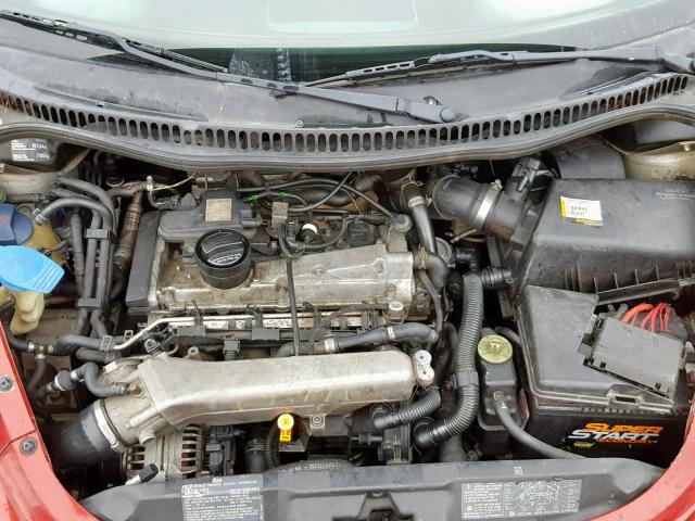 3VWDD21C5YM501949 - 2000 VOLKSWAGEN NEW BEETLE Qırmızı foto 7