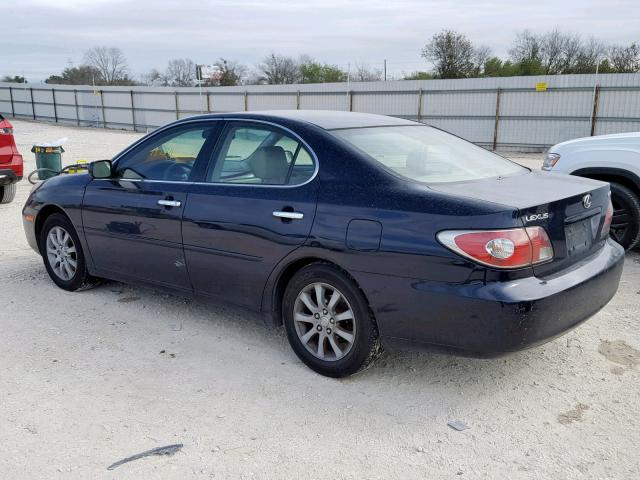 JTHBA30G140002008 - 2004 LEXUS ES 330 BLUE photo 3