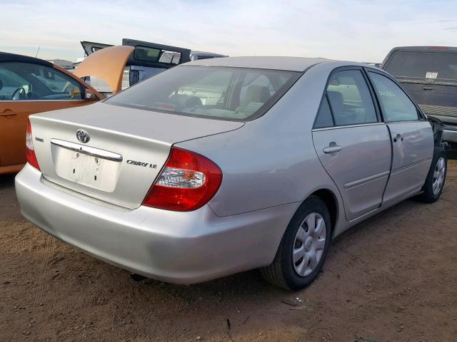 4T1BE32KX3U717833 - 2003 TOYOTA CAMRY LE SILVER photo 4