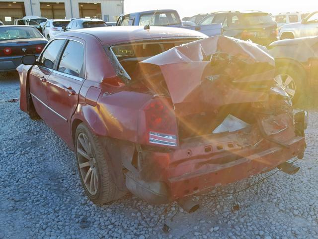 2C3LA73W38H163658 - 2008 CHRYSLER 300C SRT-8 RED photo 3