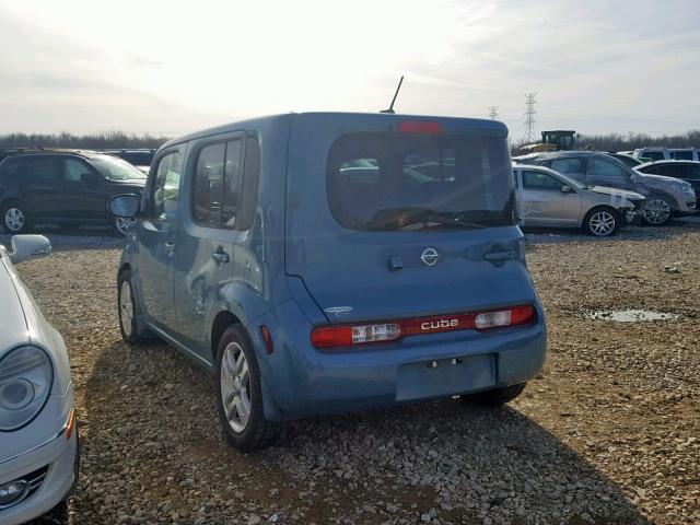 JN8AZ2KR3AT152831 - 2010 NISSAN CUBE BASE BLUE photo 3