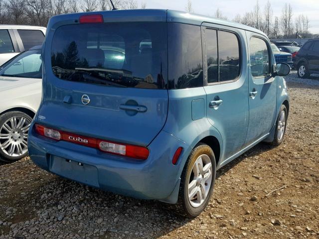 JN8AZ2KR3AT152831 - 2010 NISSAN CUBE BASE BLUE photo 4