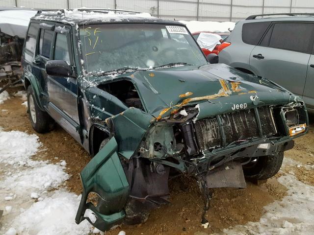 1J4FF68S0XL678137 - 1999 JEEP CHEROKEE S GREEN photo 1