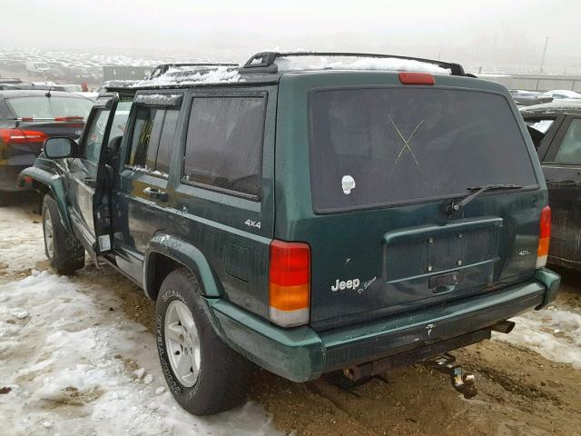 1J4FF68S0XL678137 - 1999 JEEP CHEROKEE S GREEN photo 3