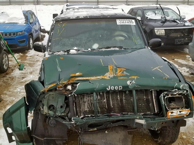 1J4FF68S0XL678137 - 1999 JEEP CHEROKEE S GREEN photo 7