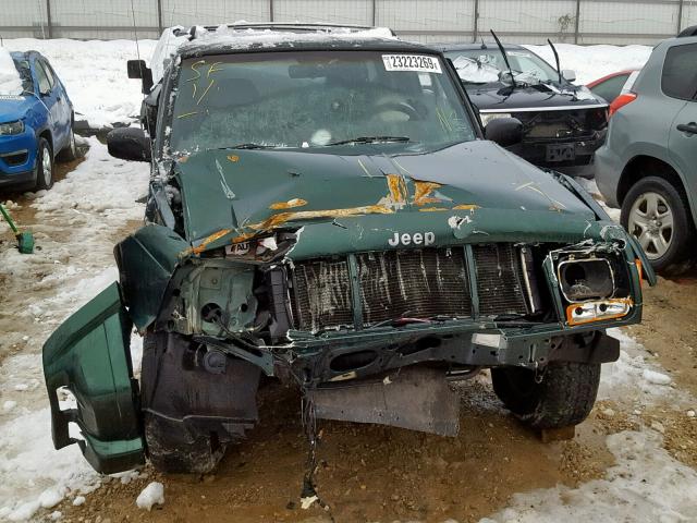 1J4FF68S0XL678137 - 1999 JEEP CHEROKEE S GREEN photo 9