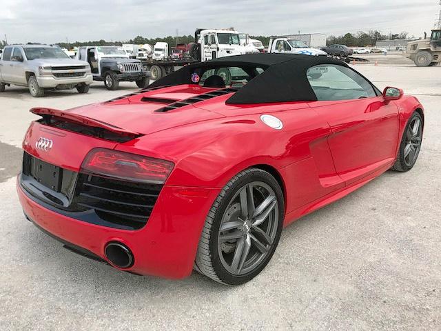 WUASNAFG3EN001581 - 2014 AUDI R8 5.2 QUA RED photo 4