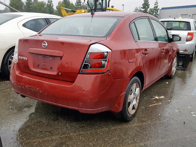 3N1AB61E88L707943 - 2008 NISSAN SENTRA 2.0 RED photo 4