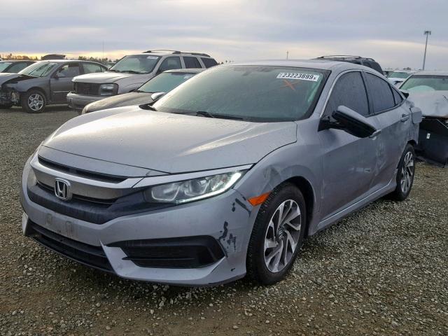 2HGFC2F79GH507374 - 2016 HONDA CIVIC EX SILVER photo 2