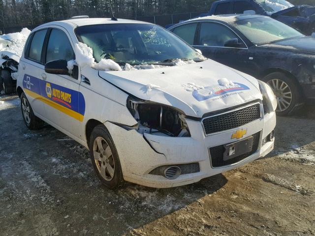 KL1TD6DE8BB184970 - 2011 CHEVROLET AVEO LS WHITE photo 1