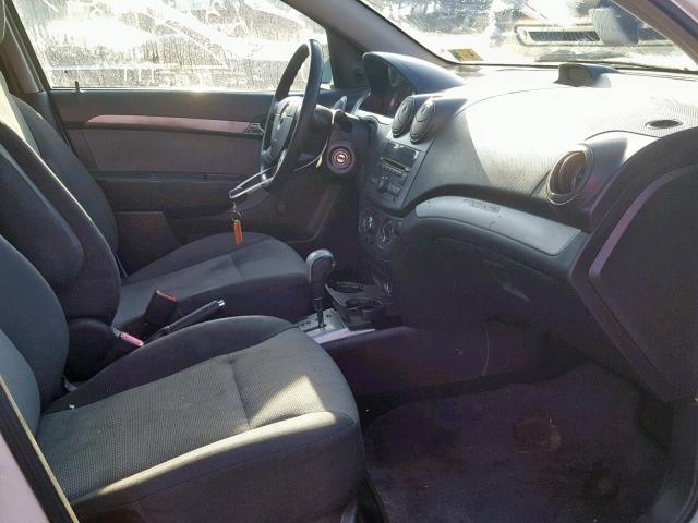 KL1TD6DE8BB184970 - 2011 CHEVROLET AVEO LS WHITE photo 5