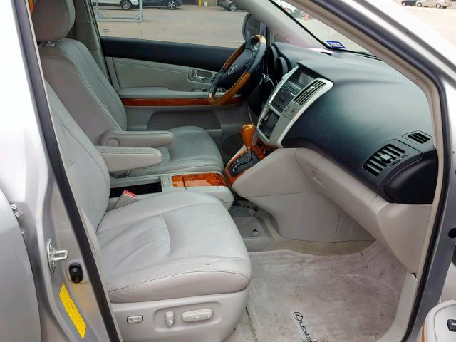 2T2GK31U99C074365 - 2009 LEXUS RX 350 SILVER photo 5