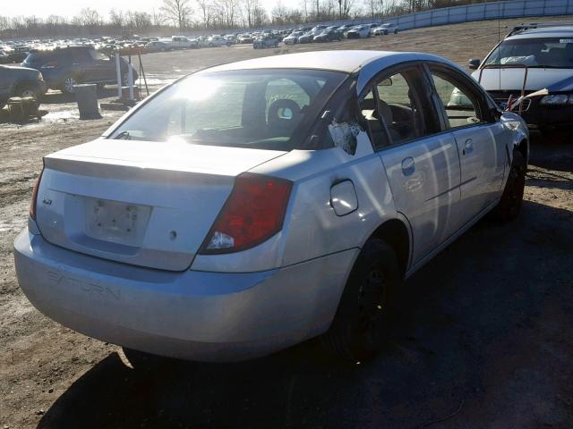 1G8AZ52F73Z114838 - 2003 SATURN ION LEVEL SILVER photo 4