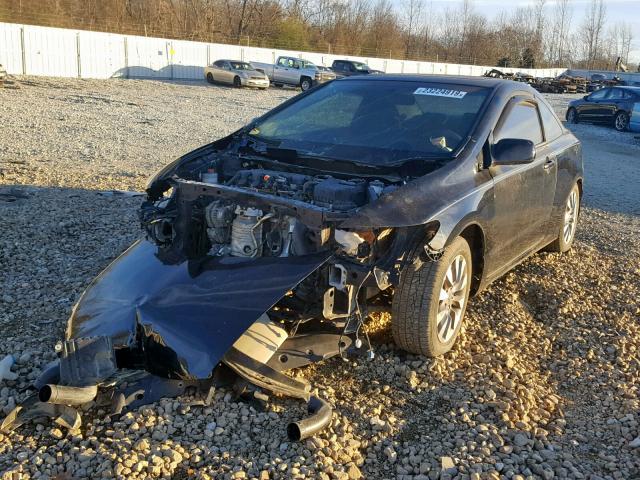 2HGFG12899H504975 - 2009 HONDA CIVIC EX BLACK photo 2