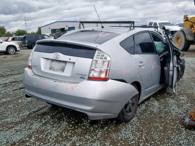 JTDKB20U667069728 - 2006 TOYOTA PRIUS SILVER photo 4