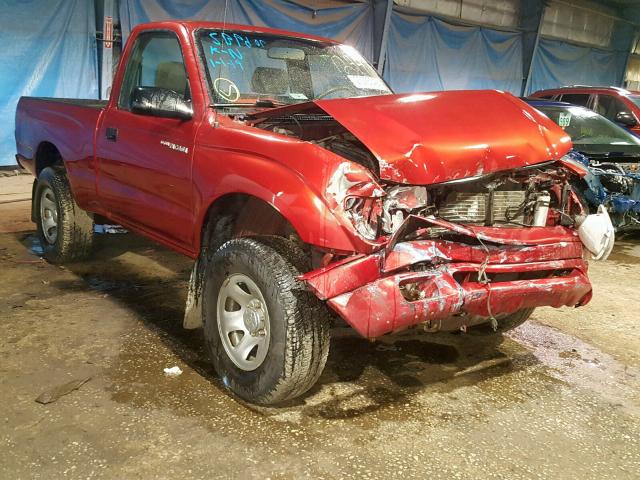 5TEPM62N74Z307248 - 2004 TOYOTA TACOMA BURGUNDY photo 1